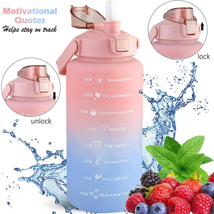 Water Bottle Time Marker | Time Marker Bottle | Mint Berry