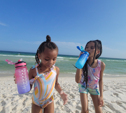 Blue Pink Water Bottle | Pink Water Bottle | Mint Berry